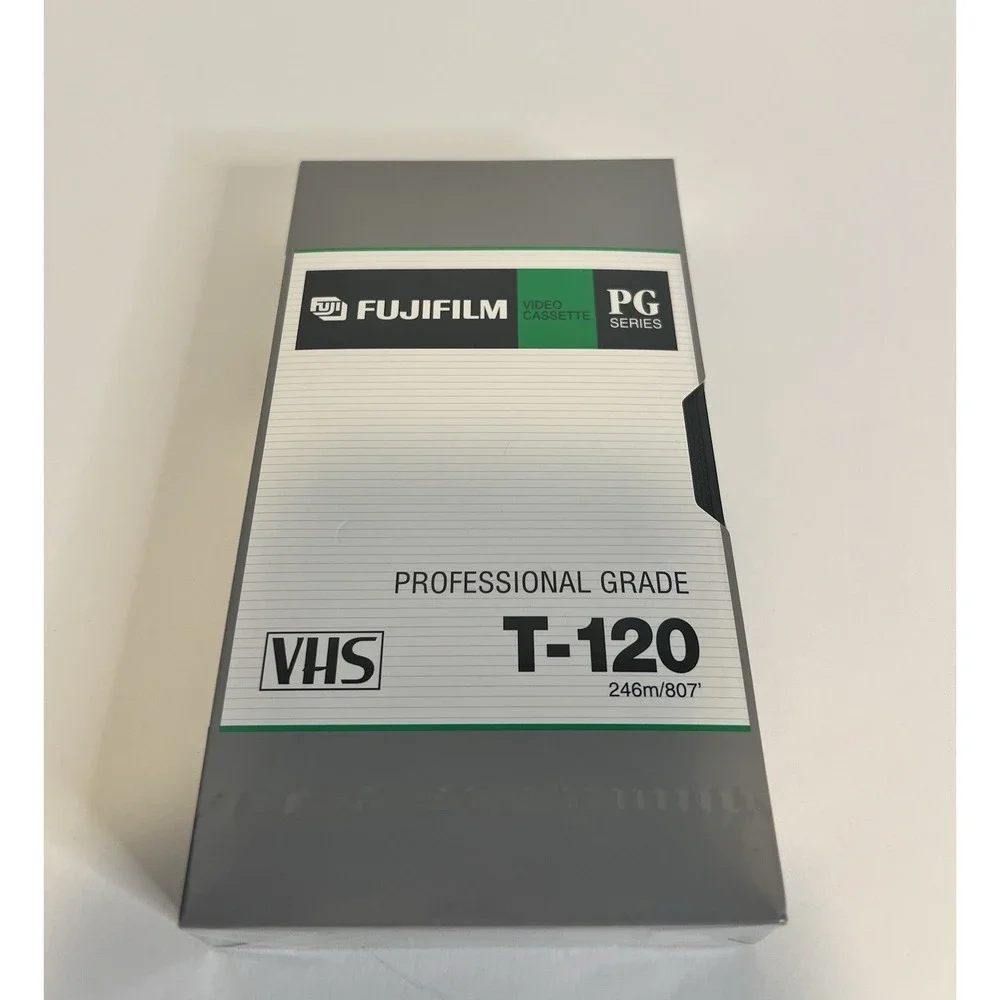 Lot of 4 New VHS Tapes Fujifilm Blank T-120 PG Series Professional Grade Sealed